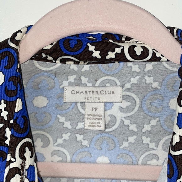 Charter Club Short Sleeve Jersey Dress PP - Picture 4 of 10